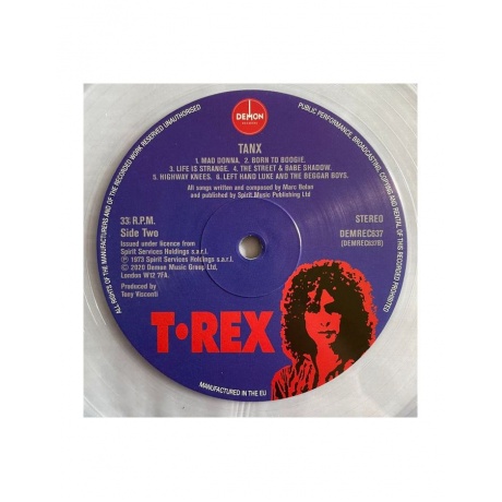 5014797902077, Виниловая пластинка T. Rex, Tanx (coloured) - фото 4