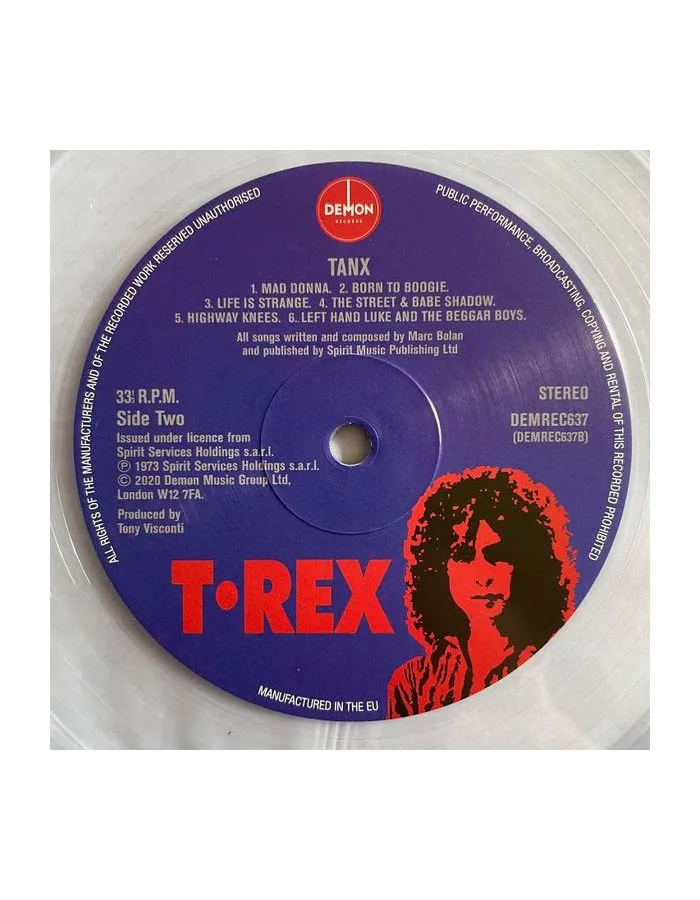 5014797902077, Виниловая пластинка T. Rex, Tanx (coloured) - фото 4