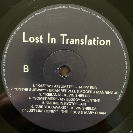 OST - LOST In Translation (0603497843510) виниловая пластинка - фото 4