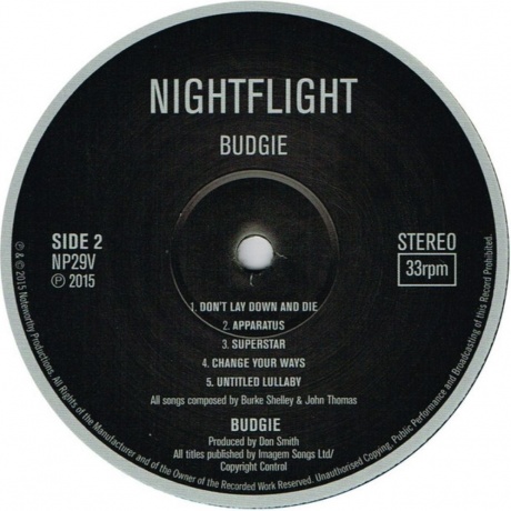 Budgie - Nightflight (5015330977224) виниловая пластинка - фото 4