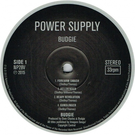 Budgie - Power Supply (5015327856556) виниловая пластинка - фото 3
