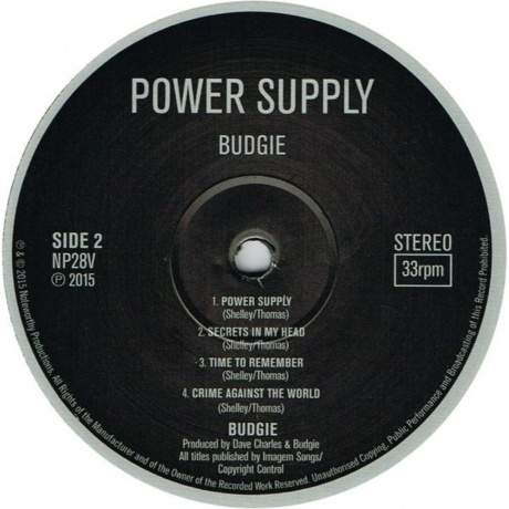 Budgie - Power Supply (5015327856556) виниловая пластинка - фото 4