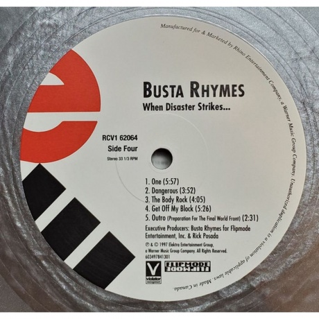 Busta Rhymes - When Disaster Strikes (Silver) (0603497841301) виниловая пластинка - фото 6