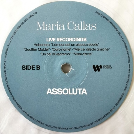 Maria Callas - Assoluta (coloured) (5054197685125) виниловая пластинка - фото 7
