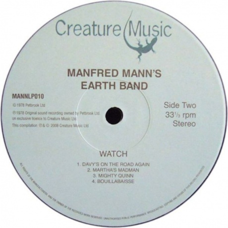Manfred Mann's Earth Band - Watch (5060051332005) виниловая пластинка - фото 4