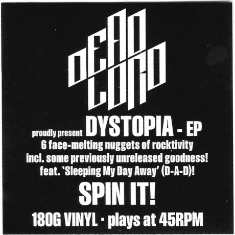 Dead Lord - Dystopia (EP) (0194399777312) виниловая пластинка - фото 4