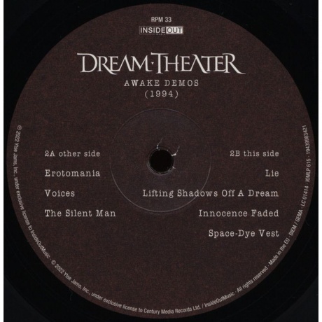 Dream Theater - Awake Demos (1994) (0194399834213) виниловая пластинка - фото 10