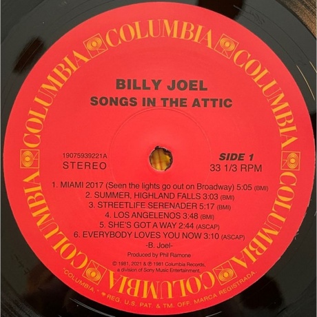 Billy Joel - The Vinyl Collection (Box) (0190759255216) виниловая пластинка - фото 44