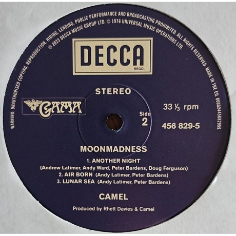Camel - Moonmadness (0602445682959) виниловая пластинка - фото 4
