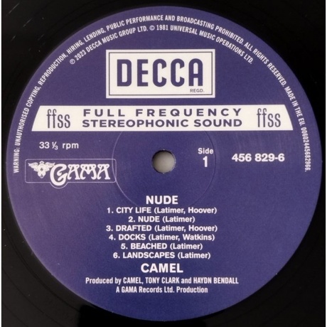 Camel - Nude (0602445682966) виниловая пластинка - фото 4