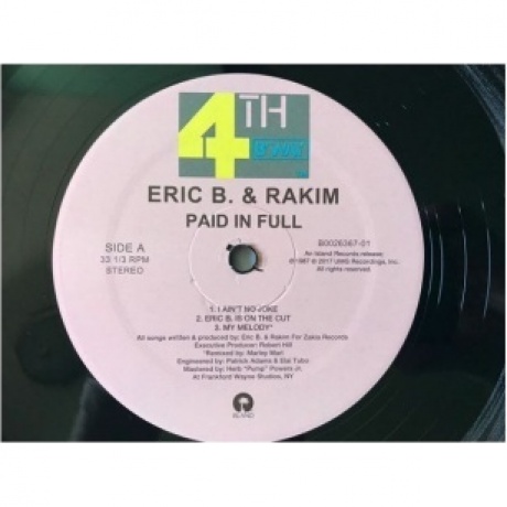 Eric B. &amp; Rakim - Paid In Full (0602557414530) виниловая пластинка - фото 3