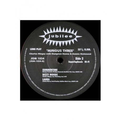 Виниловая пластинка Mingus; Hampton; Richmond, Mingus Three (0603497841059) - фото 5