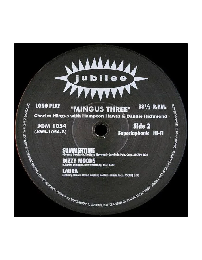 Виниловая пластинка Mingus; Hampton; Richmond, Mingus Three (0603497841059) - фото 5