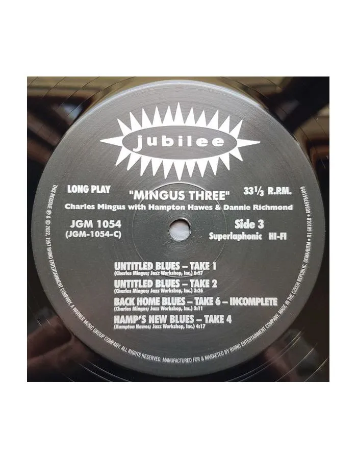 Виниловая пластинка Mingus; Hampton; Richmond, Mingus Three (0603497841059) - фото 6