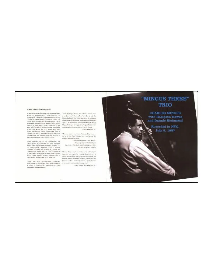 Виниловая пластинка Mingus; Hampton; Richmond, Mingus Three (0603497841059) - фото 9