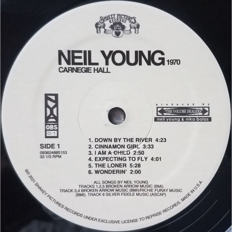 Neil Young - Carnegie Hall 1970 (0093624885153) виниловая пластинка - фото 3