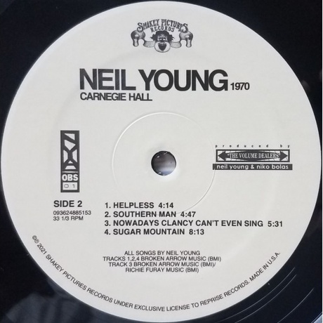 Neil Young - Carnegie Hall 1970 (0093624885153) виниловая пластинка - фото 4