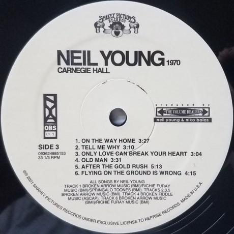 Neil Young - Carnegie Hall 1970 (0093624885153) виниловая пластинка - фото 5