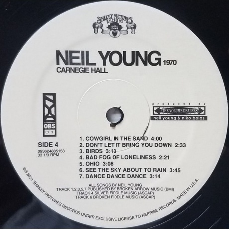 Neil Young - Carnegie Hall 1970 (0093624885153) виниловая пластинка - фото 6