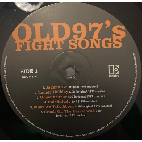 Old 97's - Fight Songs (0081227892487) виниловая пластинка - фото 2