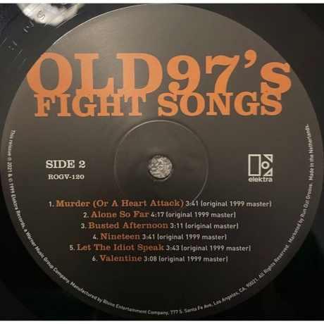 Old 97's - Fight Songs (0081227892487) виниловая пластинка - фото 3