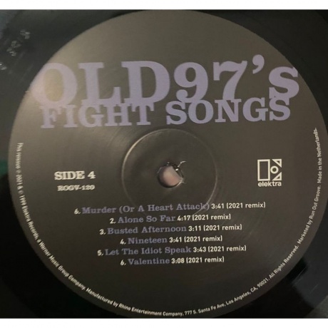 Old 97's - Fight Songs (0081227892487) виниловая пластинка - фото 5
