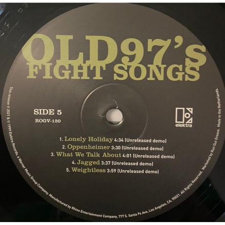 Old 97's - Fight Songs (0081227892487) виниловая пластинка - фото 6