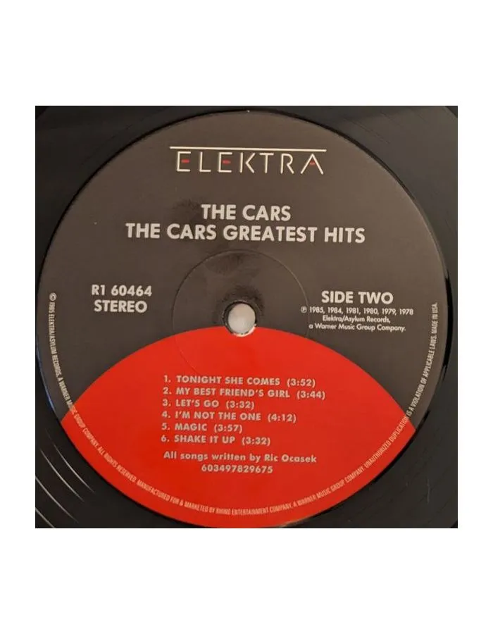 Виниловая пластинка Cars, The, Greatest Hits (0603497829675) - фото 8