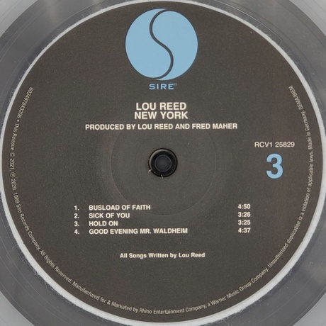 Lou Reed - New York (coloured) (0603497843206) виниловая пластинка - фото 4