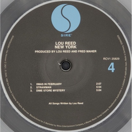 Lou Reed - New York (coloured) (0603497843206) виниловая пластинка - фото 5
