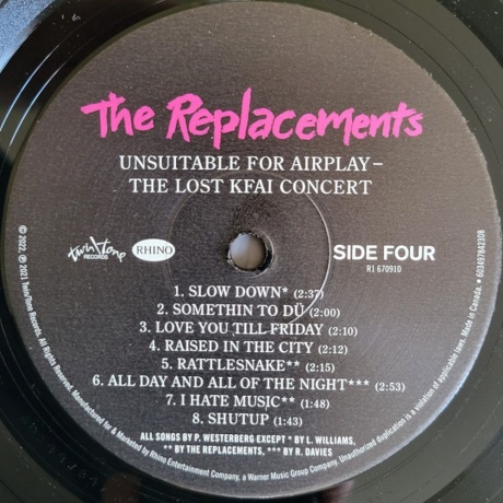 The Replacements - Unsuitable For Airplay (0603497842308) виниловая пластинка - фото 5