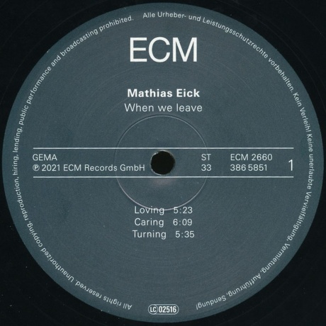 Mathias Eick - When We Leave (0602438658510) виниловая пластинка - фото 3