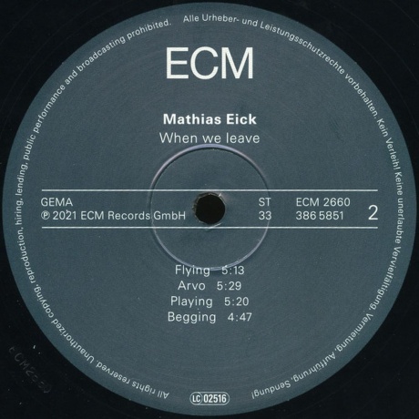 Mathias Eick - When We Leave (0602438658510) виниловая пластинка - фото 4