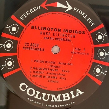 Duke Ellington - Indigos (Analogue) (0856276002107) виниловая пластинка - фото 3