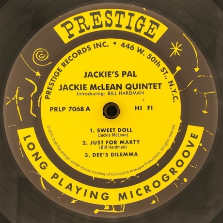 Jackie McLean - Jackie's Pal (Analogue) (0753088706813) виниловая пластинка - фото 2