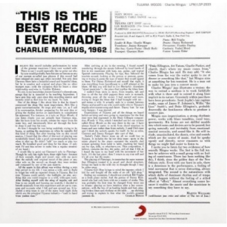 Charles Mingus - Tijuana Moods (Analogue) (4260019714480) виниловая пластинка - фото 2