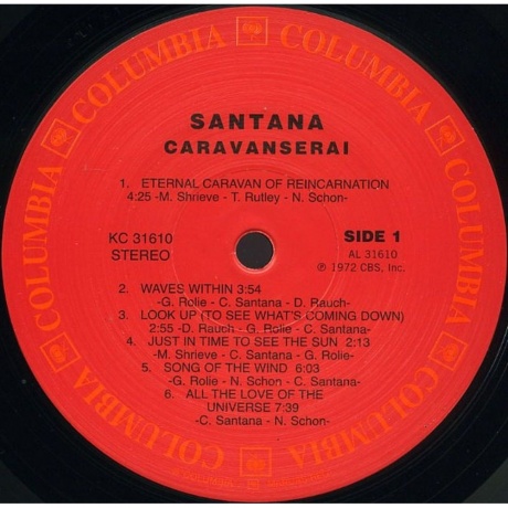 Santana - Caravanserai (Analogue) (4260019713339) виниловая пластинка - фото 3