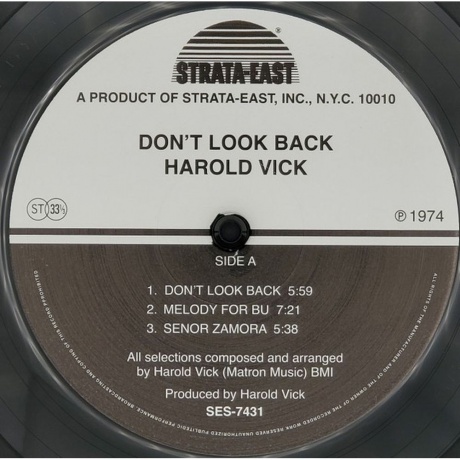 Harold Vick - Don't Look Back (Analogue) (5060149622711) виниловая пластинка - фото 2