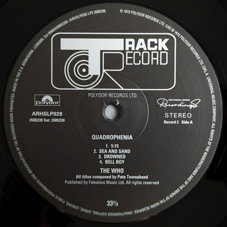 The Who - Quadrophenia (Half Speed) (0602435852263) виниловая пластинка - фото 10