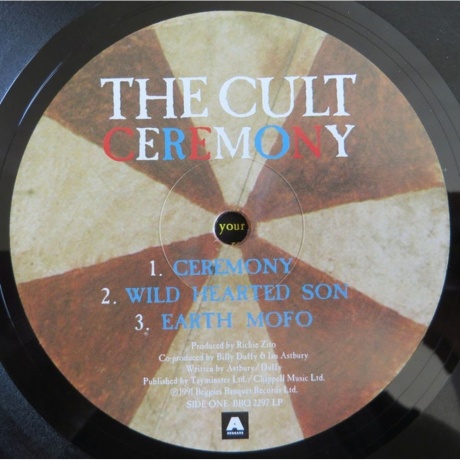 The Cult - Ceremony (0607618229719) виниловая пластинка - фото 3