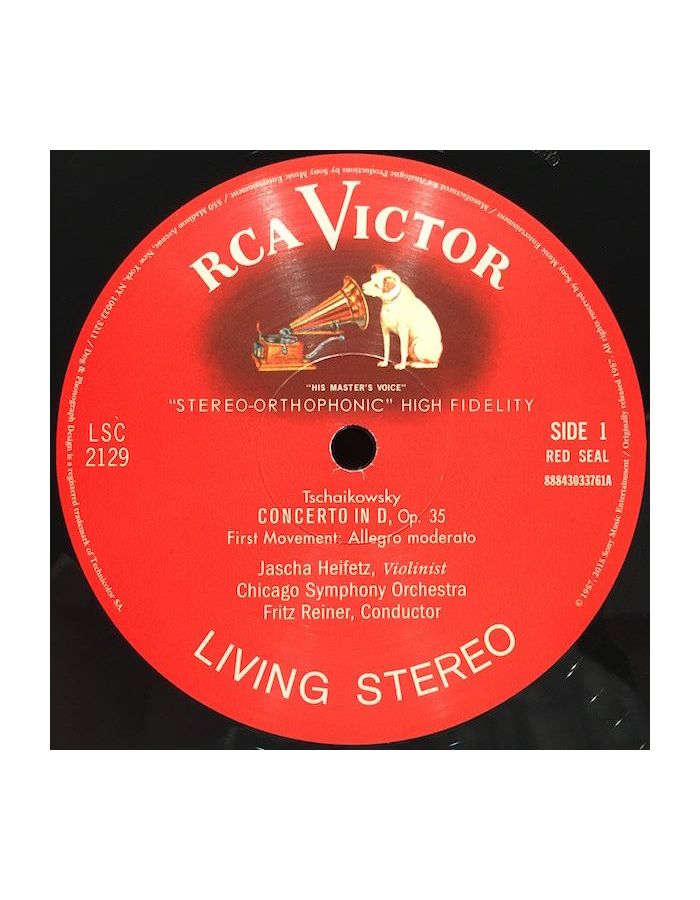Виниловая пластинка Heifetz, Jascha, Tchaikovsky: Violin Concerto (Analogue) (0753088212918) - фото 3