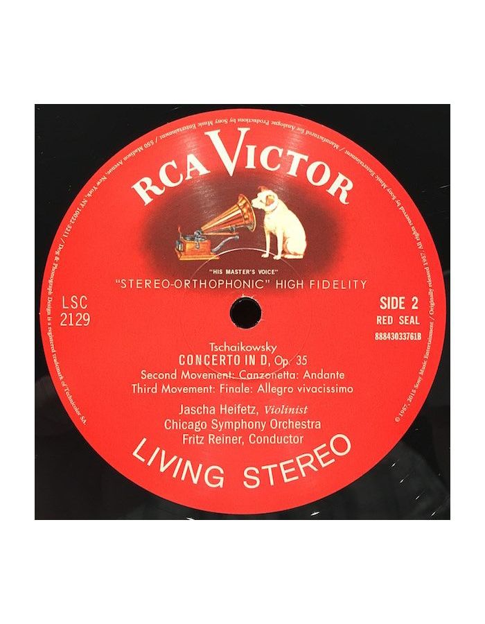 Виниловая пластинка Heifetz, Jascha, Tchaikovsky: Violin Concerto (Analogue) (0753088212918) - фото 4