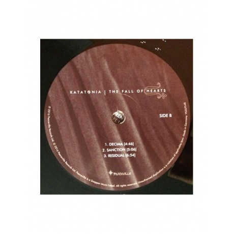 Виниловая пластинка Katatonia, The Fall Of Hearts (0801056854810) - фото 6