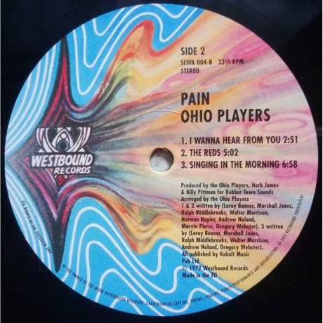 Ohio Players - Pain (0029667011211) виниловая пластинка - фото 3