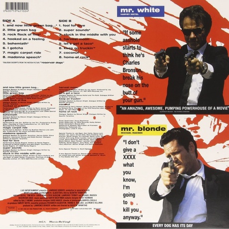 OST - Reservoir Dogs (Various Artists) (0600753421024) виниловая пластинка - фото 2