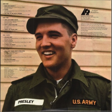 Elvis Presley - Elvis Is Back (Analogue) (0753088223174) виниловая пластинка - фото 2
