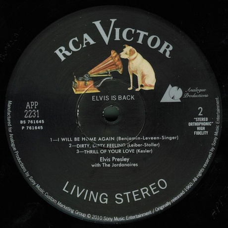 Elvis Presley - Elvis Is Back (Analogue) (0753088223174) виниловая пластинка - фото 4