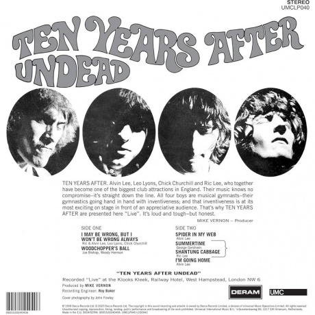 Ten Years After - Undead (0805520240406) виниловая пластинка - фото 2