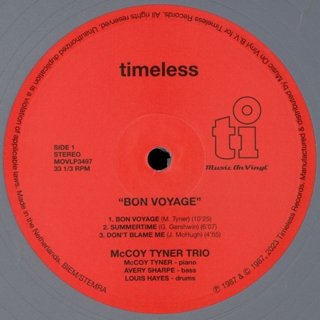 McCoy Tyner - Bon Voyage (coloured) (8719262030503) виниловая пластинка - фото 2