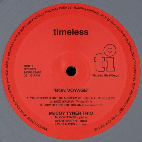 McCoy Tyner - Bon Voyage (coloured) (8719262030503) виниловая пластинка - фото 3